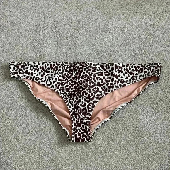 New with tags J crew brown animal print leopard cheetah print bikini bottom - Picture 2 of 6